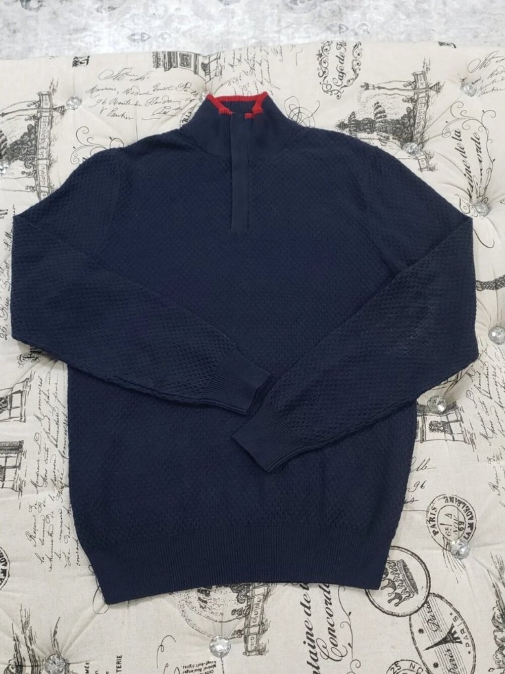 💥 Perry Ellis Men's  Zip-Up Sweater